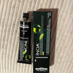 L’Oreal inoa hair dye permanent color no ammonia light blonde 8 8n new